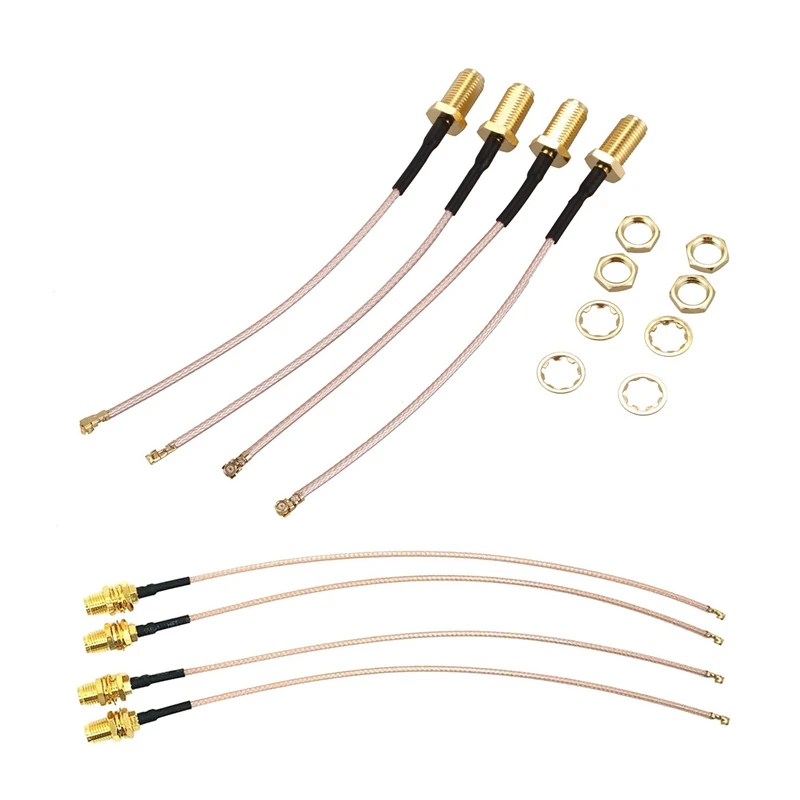 

8X RF U.FL(IPEX/IPX) Mini PCI To RP-SMA Женский, Wi-Fi коаксиальный фотокабель с низким уровнем потери и PCI-SMA