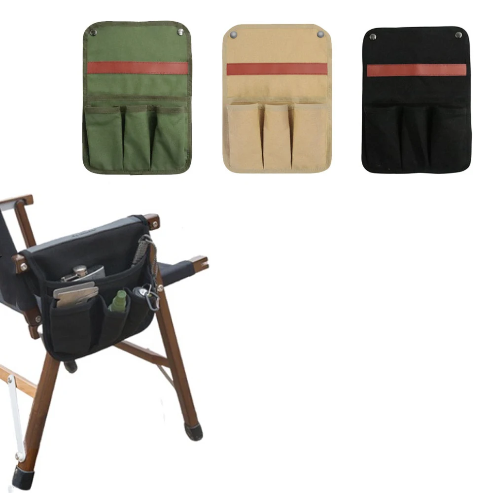 

Outdoor Chair Armrest Hanging Bag Oxford Cloth Side Multifunctional Portable Travel Storage Bag Camping Accessories