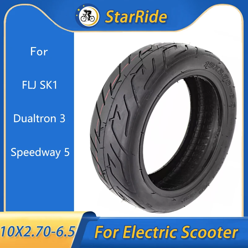 

For Ninebot MAX G30 FLJ SK1 Speedway 5 Dualtron 3 Electric Scooter Bike Tire 10X2.70-6.5 Tubeless Tyre 10 Inch Pneumatic Tyre