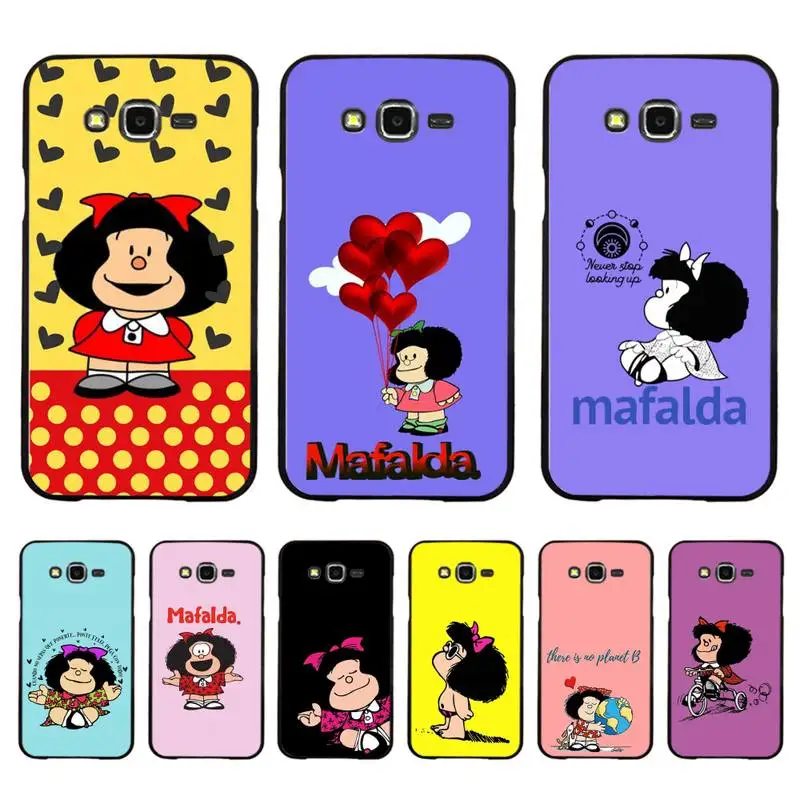 

Mafalda Phone Case For Samsung Galaxy J4plus J6 J5 J72016 J7prime cover for J7Core J6plus