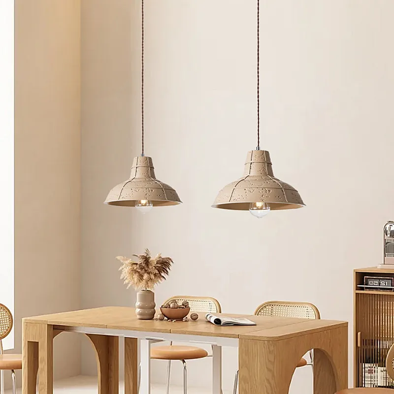 

Retro Designer Wabi Sabi Restaurant LED Pendant Light Dining Table Bar Suspend Lamp Creative Bedroom Bedside Homestay Chandelier