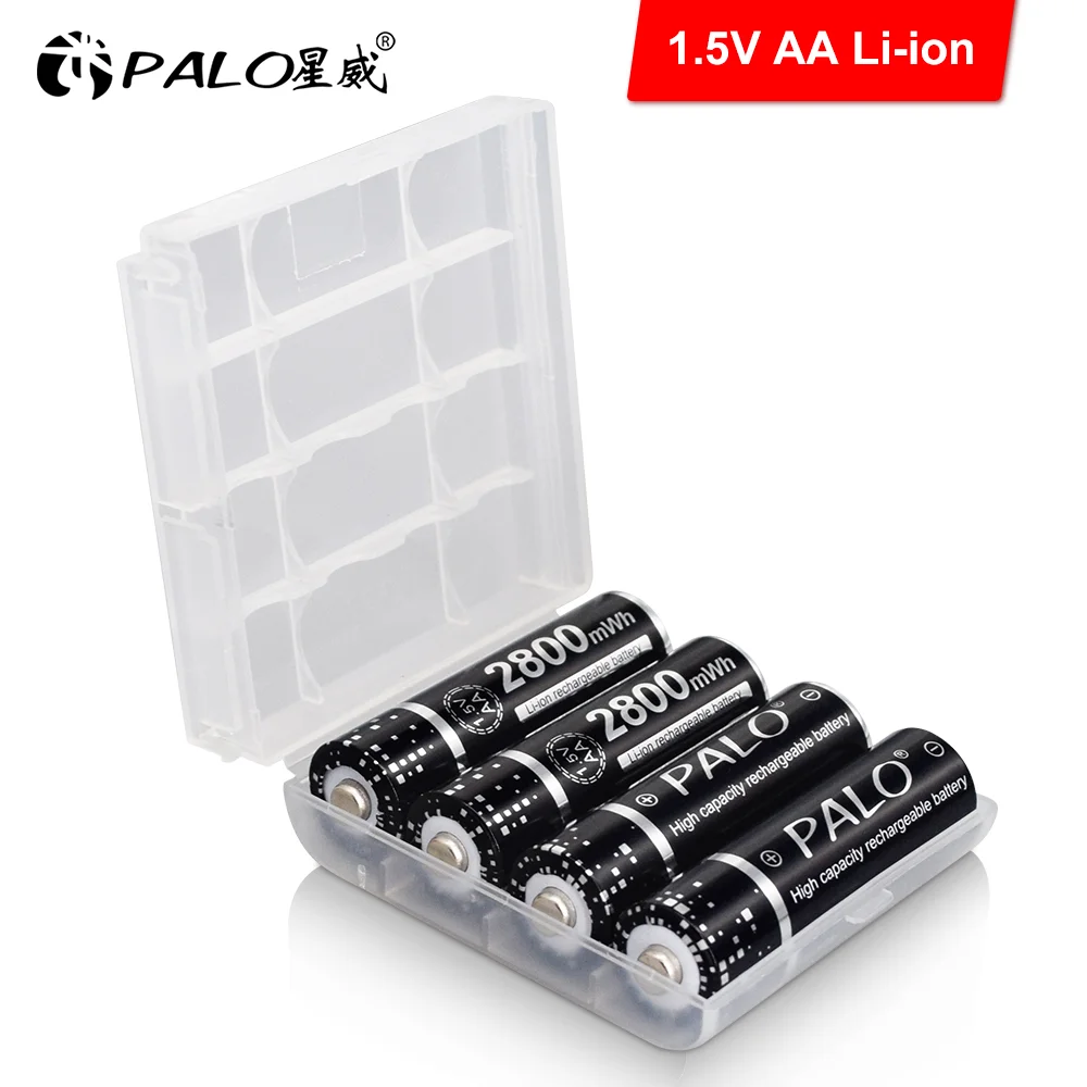

PALO 1.5V AA Li-ion Batteries Rechargeable Battery AA 1.5V Li-ion Batteria 1.5V AA lithium battery for Flashlight Toy