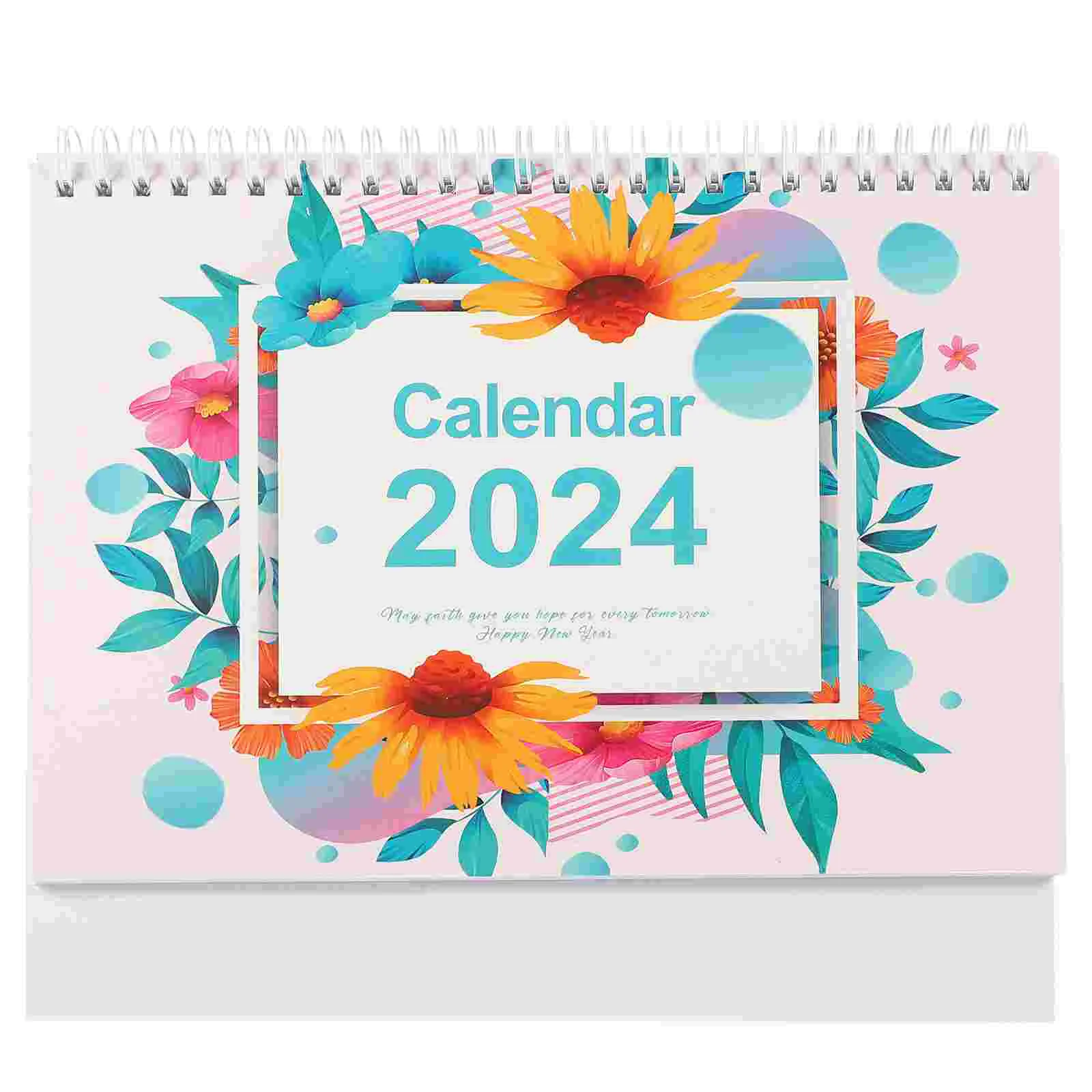 Настольный календарь 2024 сверхбольшой календарь-2024 маленький стоячий обратный отсчет бумажный декоративный коврик для офиса