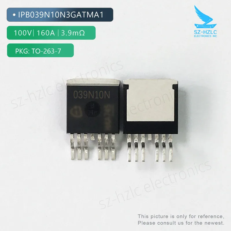 

IPB039N10N3GATMA1 100V 160A 039N10N Nmos TO-263-7