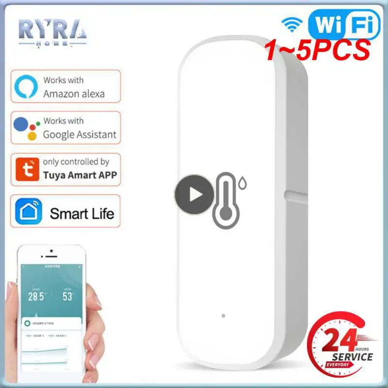

Датчик влажности и температуры Zigbee 3,0 Wi-Fi, 1-5 шт.
