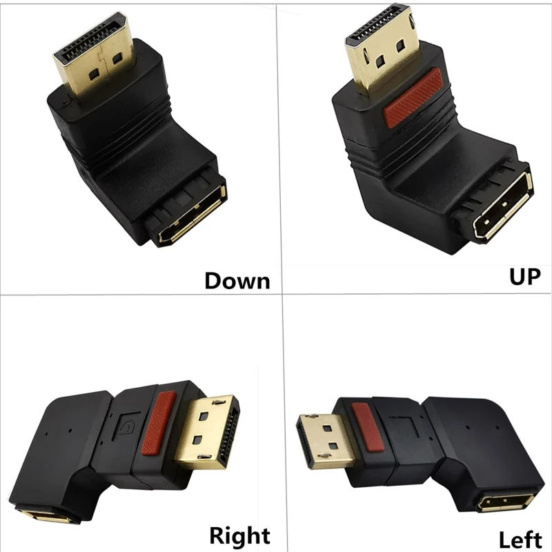 

Y9RF DP 90° Male to Female Converter Portable Adapter 60HZ UP/DOWN/LEFT/RIGHT Angled