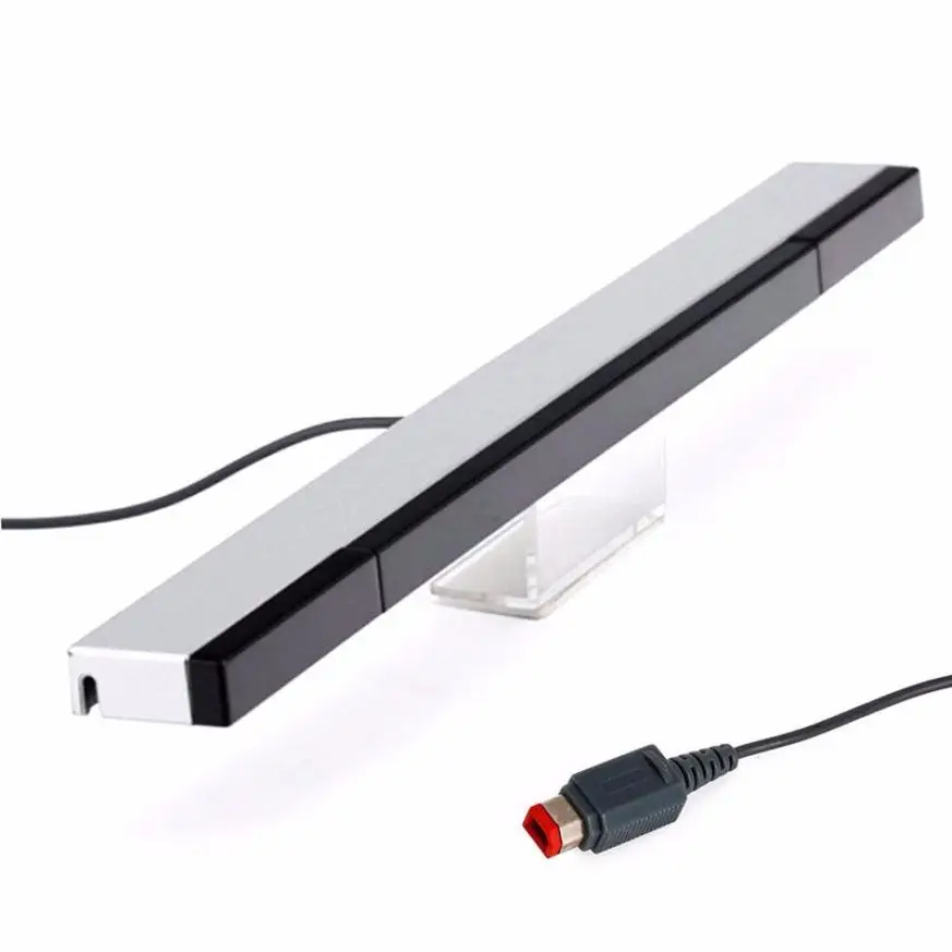 

200pcs Replacement Wired Infrared IR Ray Motion Sensor Bar 9.4 inches Stand Receiver With Adhesive for Nintendo Wii Wi U Console