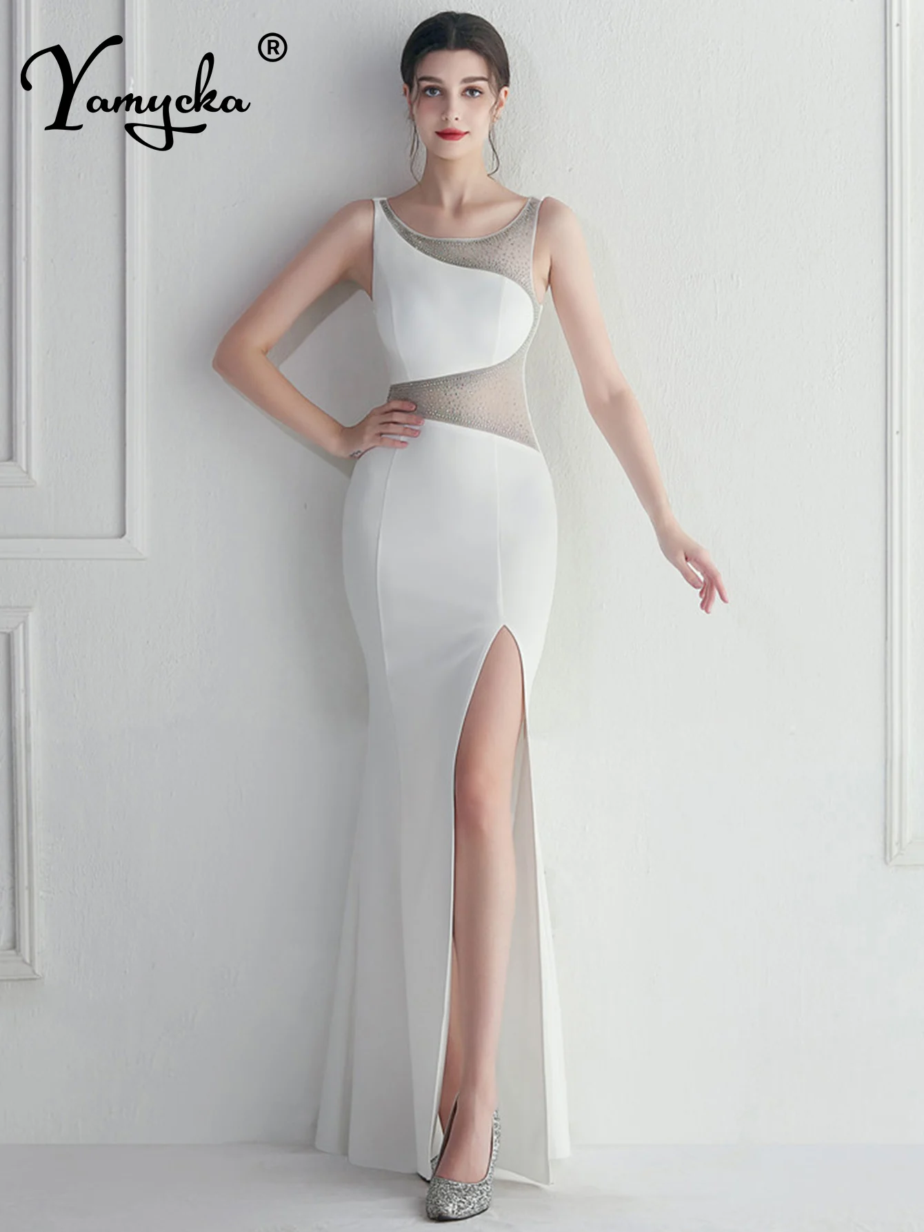 Женское Прозрачное платье-макси летнее элегантное платье для подружки невесты