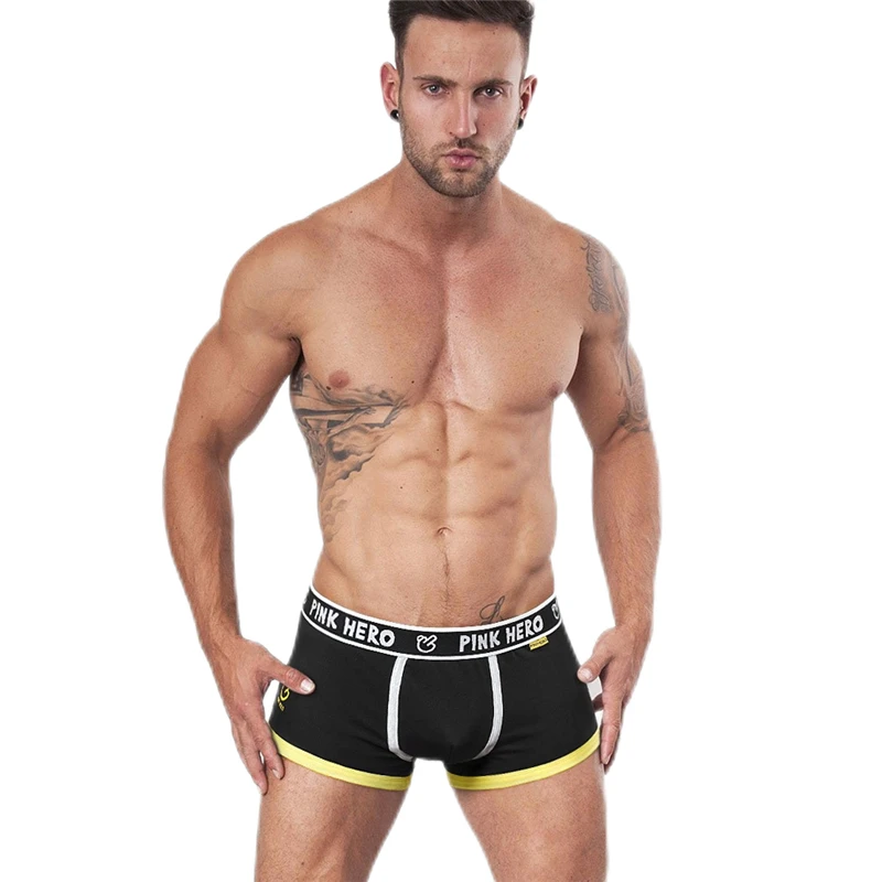 

HaleyChan 1Pc Men's Stretch Cotton Comfortable Trunk Mens Sexy Underwear Men Panties Mens Boxers Briefs Mens Lingerie Panties