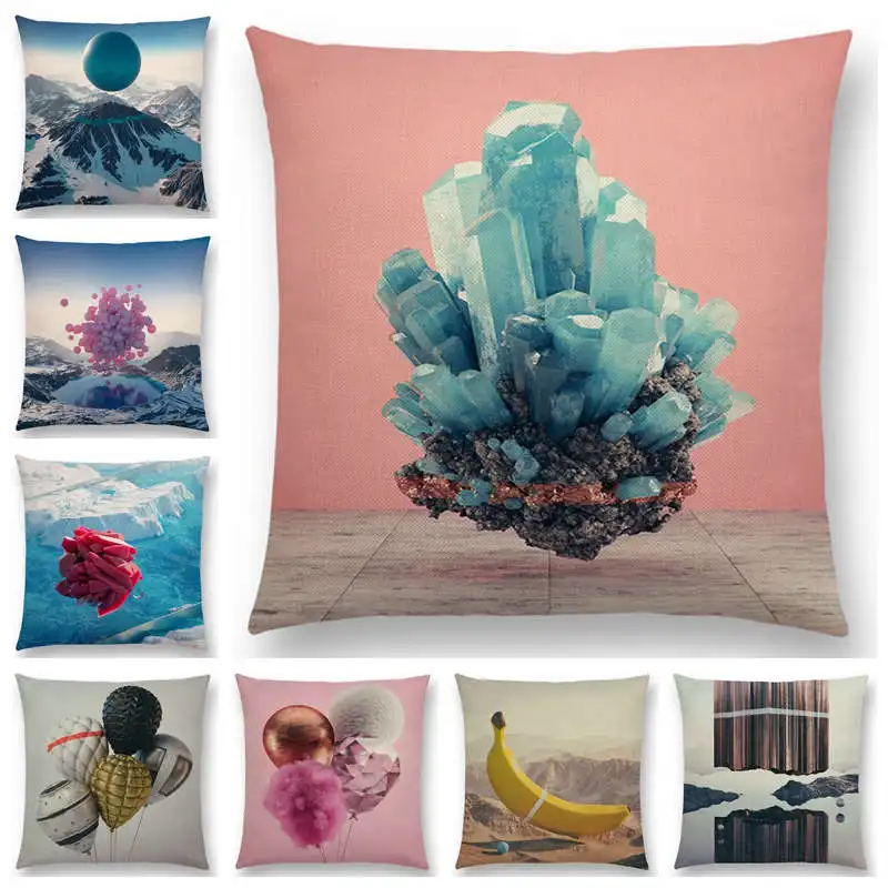 

Bright Colorful World Amazing Landscape Cushion Cover Sofa Pillowcase Home Decor Pillowcase