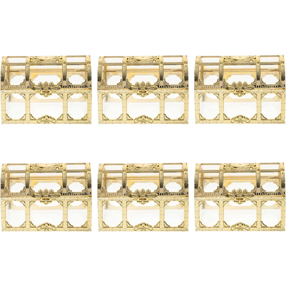 

6 Pcs Mini Gift Box Wedding Sweets Cookie Boxes Pirate Toy Vintage Candy Guests Container Treasure