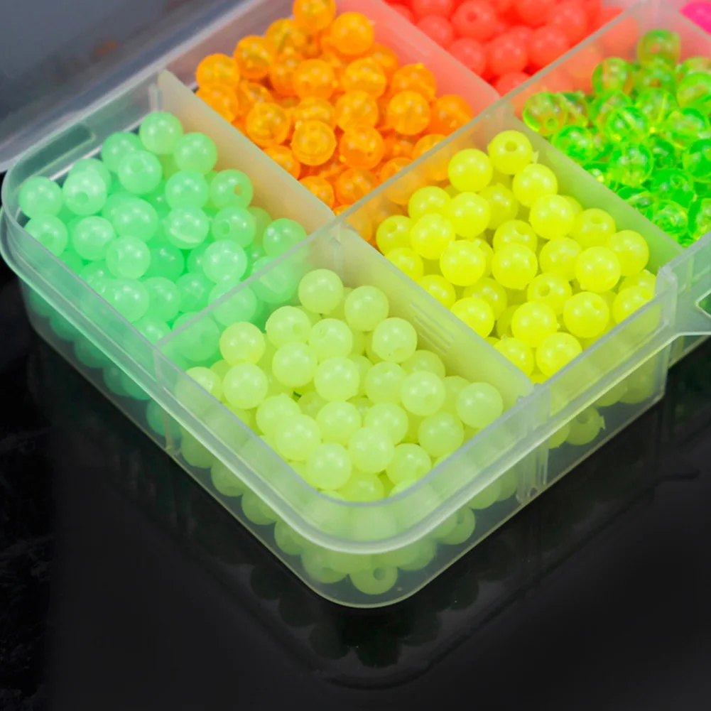 

Luminous Fishing Bait Beads Fishing Float Float Beads Hard Luminous Plastic Tackles Lure 1000pcs Fishing Tackle Gear Accessories