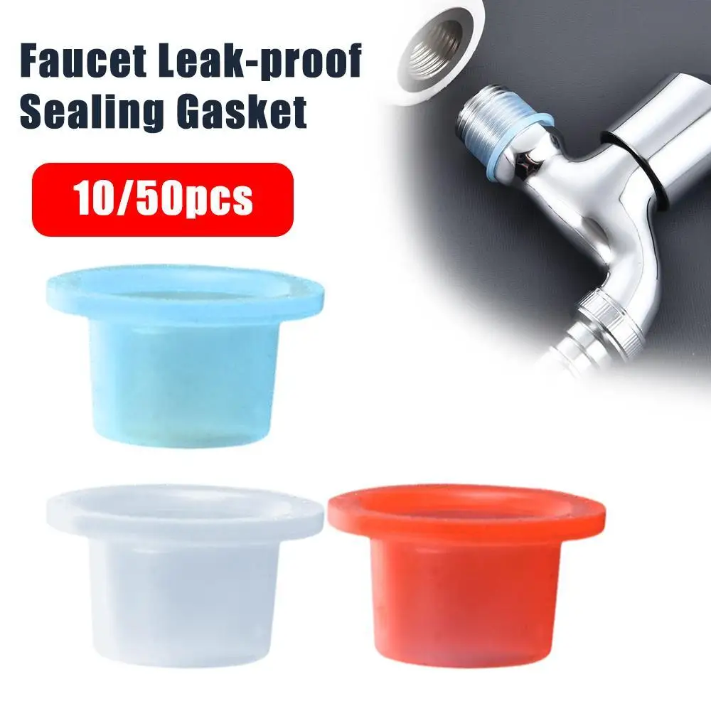 

10/50pcs Faucet Leak-proof Sealing Gasket PPR Pipe Faucet Plug End BSP Threaded Pipe Fittings Leak-proof Seal Buckle