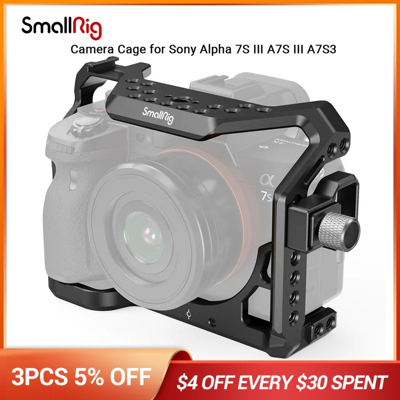 

Клетка SmallRig a7s3 A7siii для камеры SONY Alpha 7S III, клетка для камеры Dslr с кабелем HDMI и зажимом, клетка для видеосъемки-3007