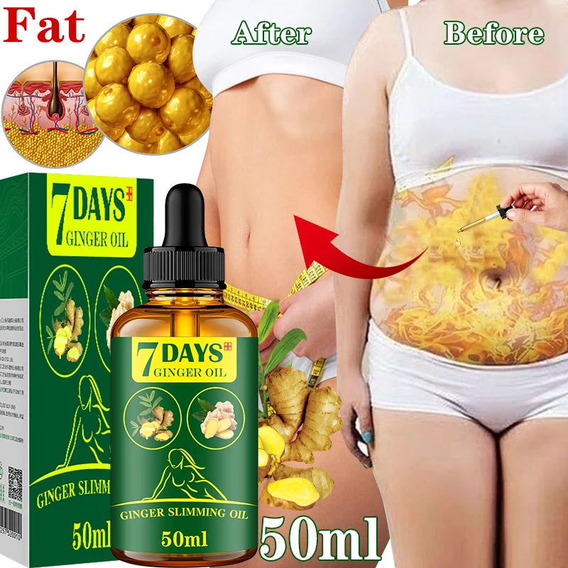 

2022 Weight Loss Dissolve Fat Essential Oil for Whole Body Ginger Extract(10ml/20ml/30ml/50ml)