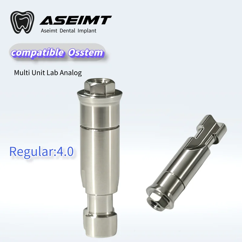 Фото Зуботехнический аналог Multi Unit Lab Analog 4.0/4.8/5.0 мм для Osstem ASEIMT, титановый мультиюнит-абатмент, совместимый с CAD/CAM для зуботехнических лабораторий №2