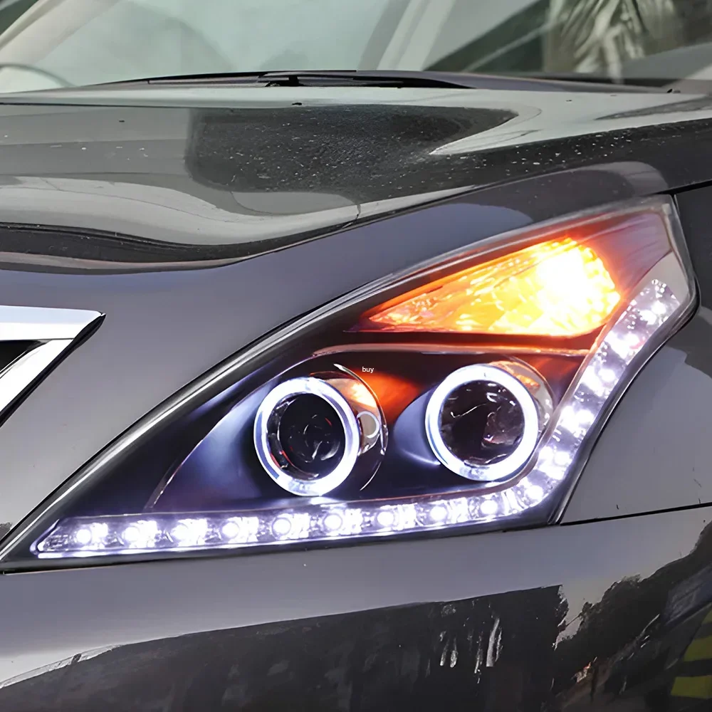 Фото Автомобильные фары для Nissan Altima 2008-2012, светодиодные передние лампы автомобиля в сборе, обновление, высокое качество, 2 линзы проектора, инструменты, аксессуары №4