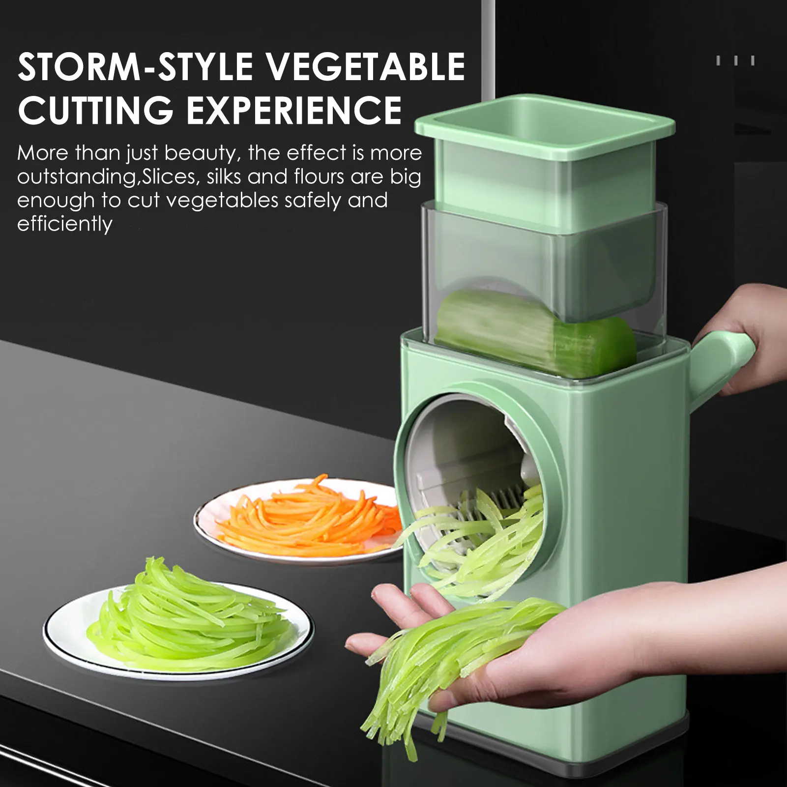 

Multi-function Vegetable Cutter Hand Rotary Vegetable Grater Roller Shredder Potato Radish Vegetable Scraper for Kitchen Tools