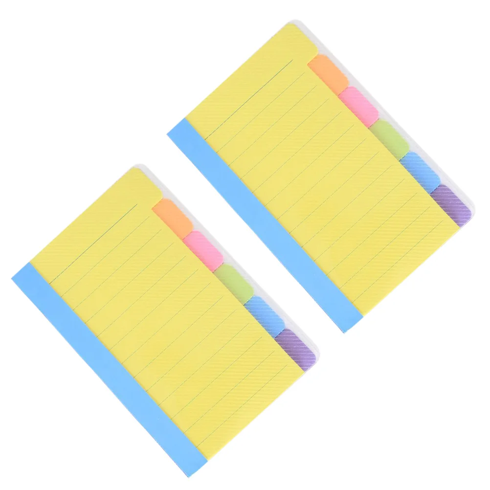 

2 Pcs Notebook School Notepad Planner Notes College Supplies Paper Self-Stick Notepads