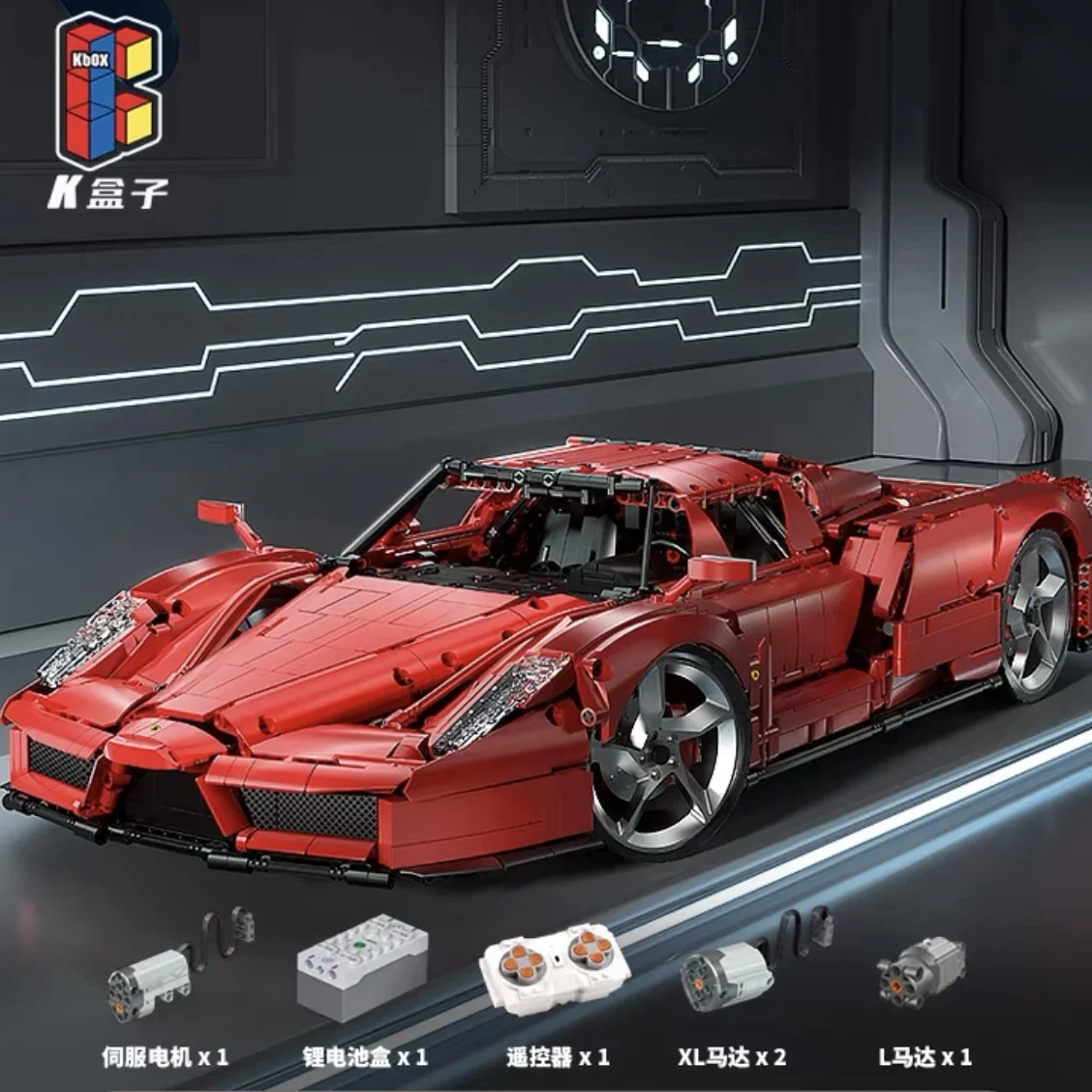 

IN STOCK MOC Enzo Super Sport Car High-tech Technology 42143 Ferrared Technical Building Blocks Bricks Toy