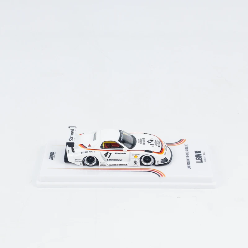 INNO 1:64 RX7 (FD3S) LB-SUPER SILHOUETTE Белый литой под давлением модель автомобиля из сплава