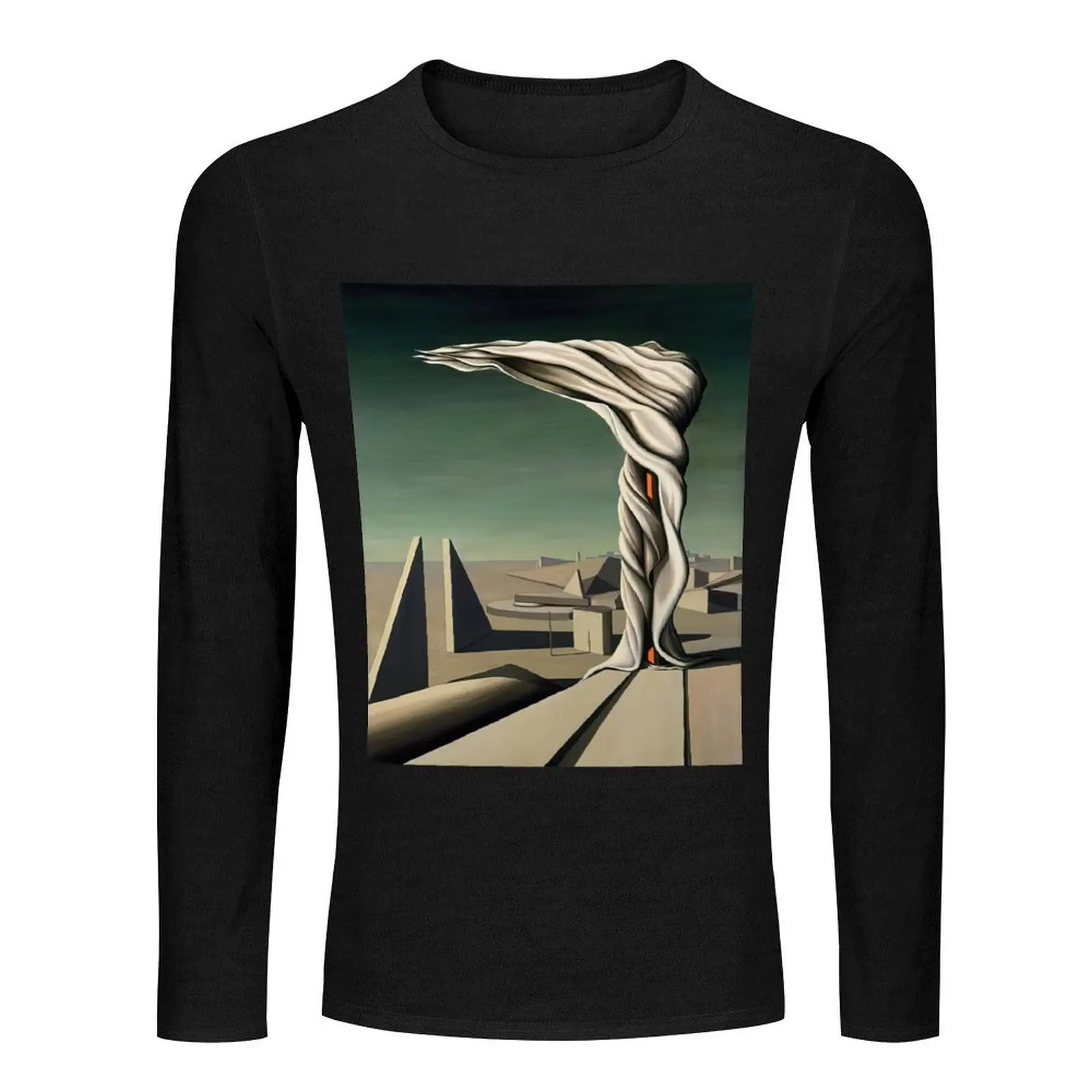 i-saw-three-cities-1944 - Kay Sage Long T-Shirt толстовка футболка с графикой черная облегающие