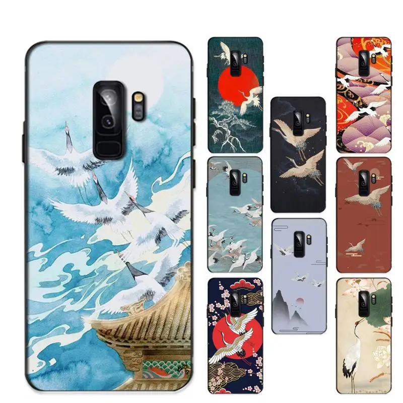 

RuiCaiCa Crane Phone Case for Redmi 8 9 9A for Samsung J5 J6 Note9 for Huawei NOVA3E Mate20lite cover