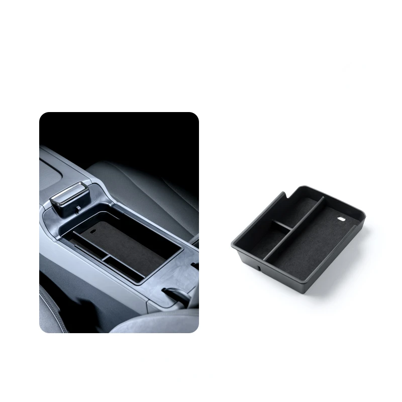Подходит для LYNK &amp CO 07EMP 2024 замша + ТПЭ подлокотник коробка Хранения Встроенный