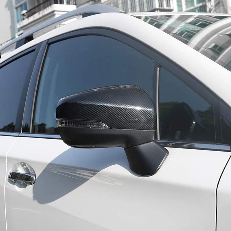

Цветная Крышка для бокового зеркала заднего вида Subaru XV Crosstrek 2017-2020 из углеродного волокна, отделка для Forester 2019 2020