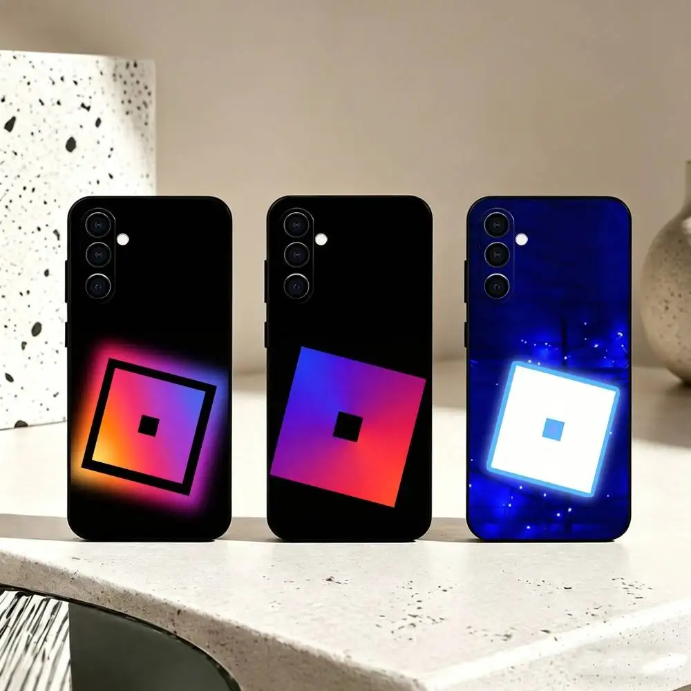 Фото Чехол для телефона Roblox B-Bloxgram для Samsung Galaxy A73, A72, A71, A70, A53, A52, A51, другие модели, мягкий черный чехол №1