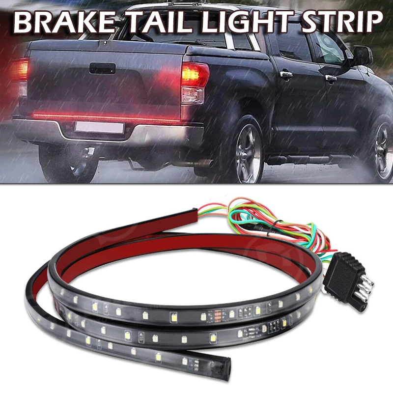 

Mayitr 1pc 60" Long Tailgate LED Strip Waterproof Shockproof Automobile Signal Lamp For Chevy Ford Dodge Truck