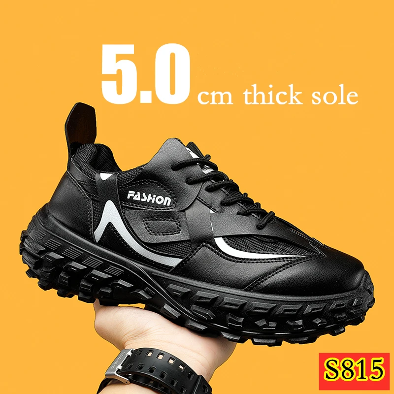 

Мужские кроссовки, дышащая обувь для бега на толстой подошве, для улицы