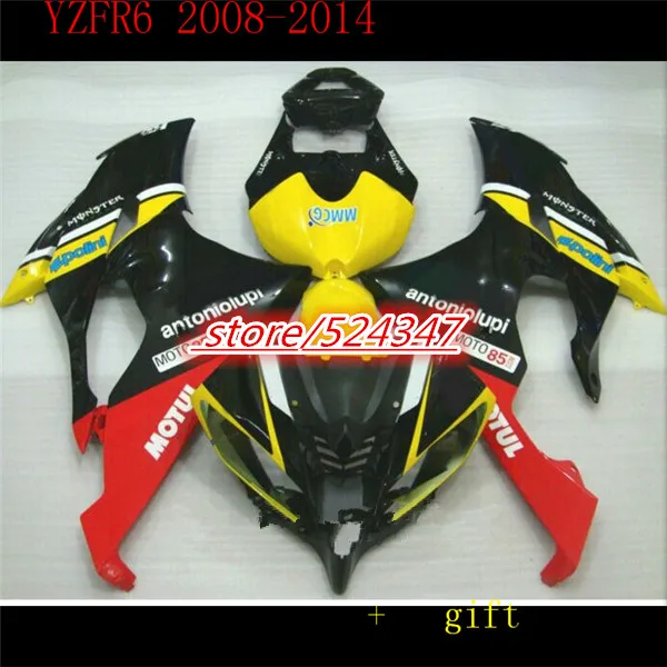 

Эй-YZF R6 08 09 10 11 12 YZF 600 YZFR6 желтая черная красная тонкая YZF600 2008 2009 2010 2011 2012 обтекатель для Yamaha