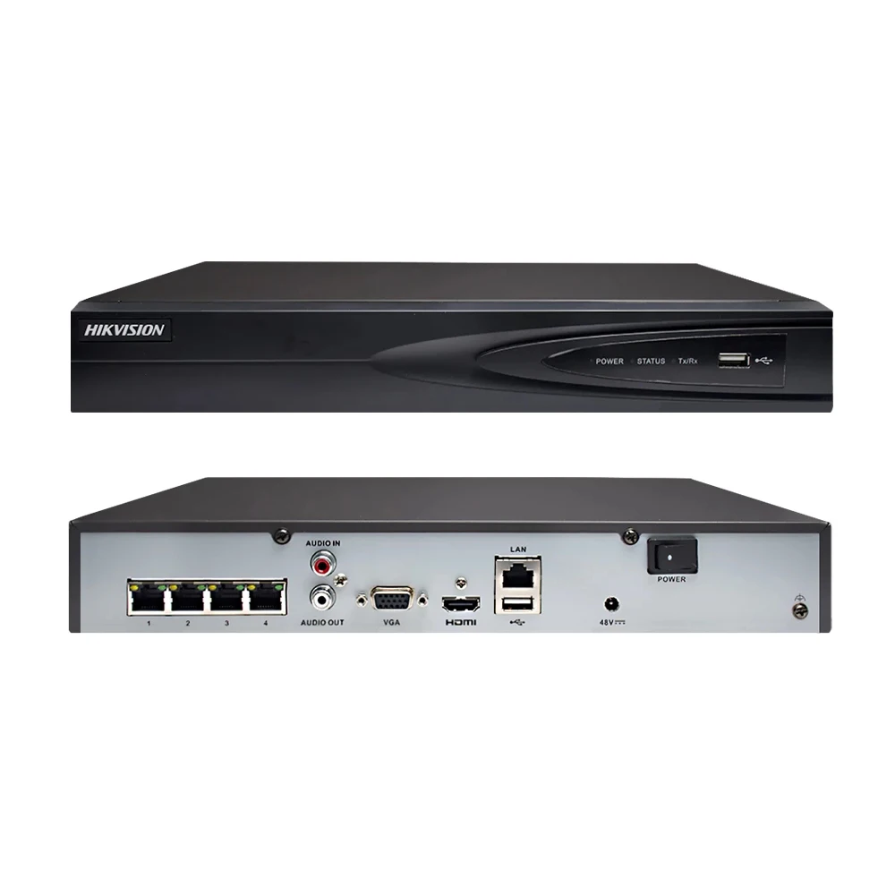 

Original Hik DS-7604NI-K1/4P DS-7608NI-K1/8P 4/8CH 1U 4/8PoE 4K NVR H.265+ Plug and Play Network Video Recorder