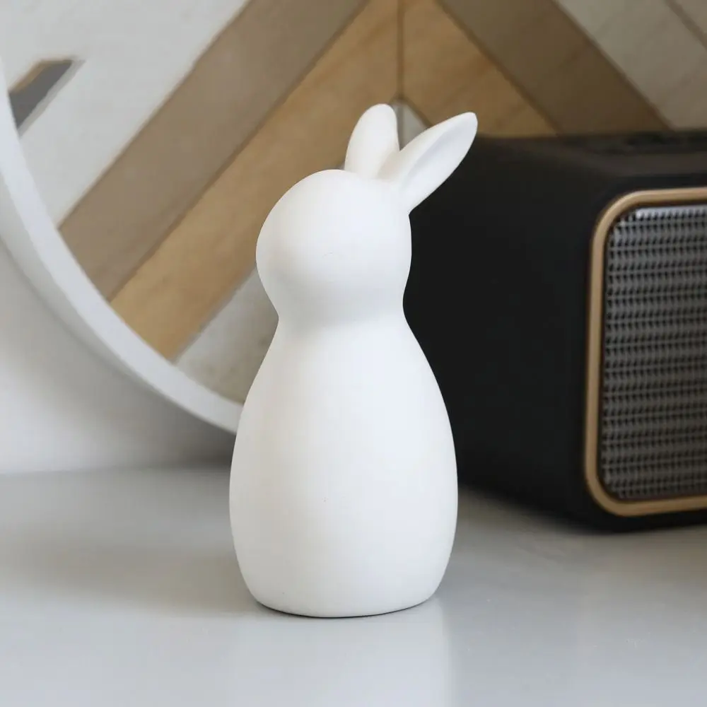 Керамическая фигурка кролика в скандинавском стиле простая современная