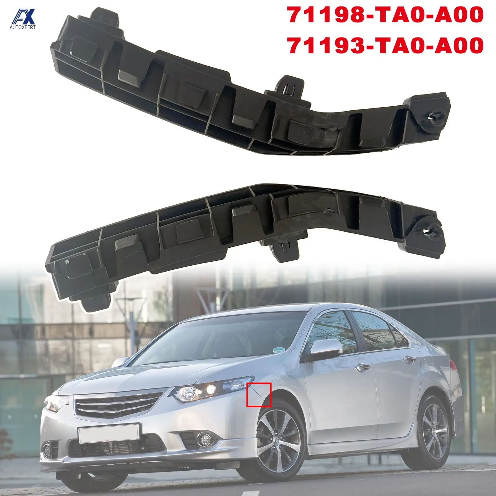 Для Honda Accord 2008-2012 автомобильный передний бампер фиксаторы распорка пара левых и