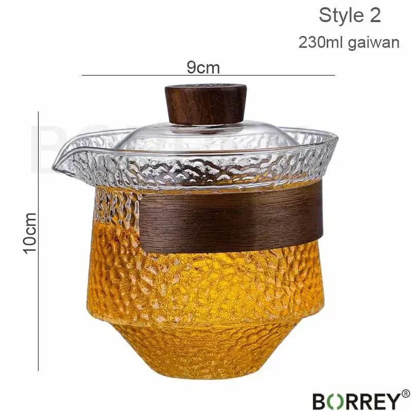 Чайная чашка Gaiwan из японского стекла объемом 230 мл чайная термостойкий