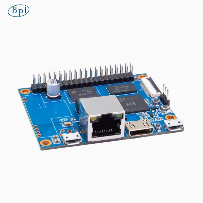 Banana Pi BPI-P2 Zero Allwinner H3 Quad-core Cortex-A7 512M DDR3 8G eMMC поддержка сетевого питания PoE