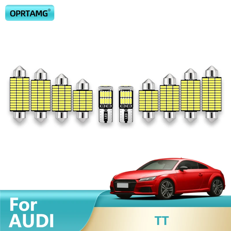 

OPRTAMG For AUDI TT 1994 1995 1996 1997 1998 1999 2000 2001-2022 Vehicle LED Interior Map Dome Indoor Light Kit Canbus Bulbs