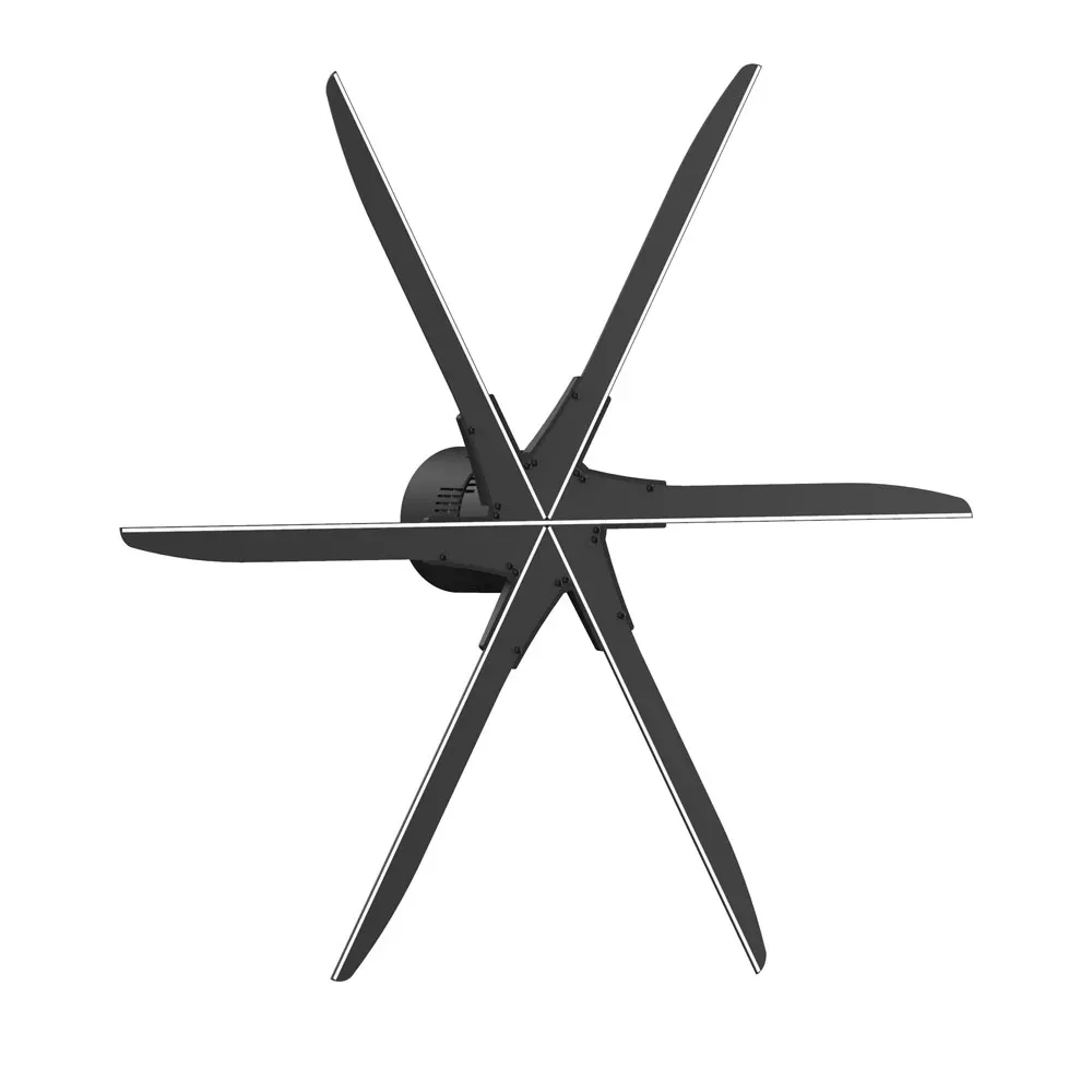 

Proolin Factory New design 6 Blades High definition Holographic displayer 3D hologram led fan display