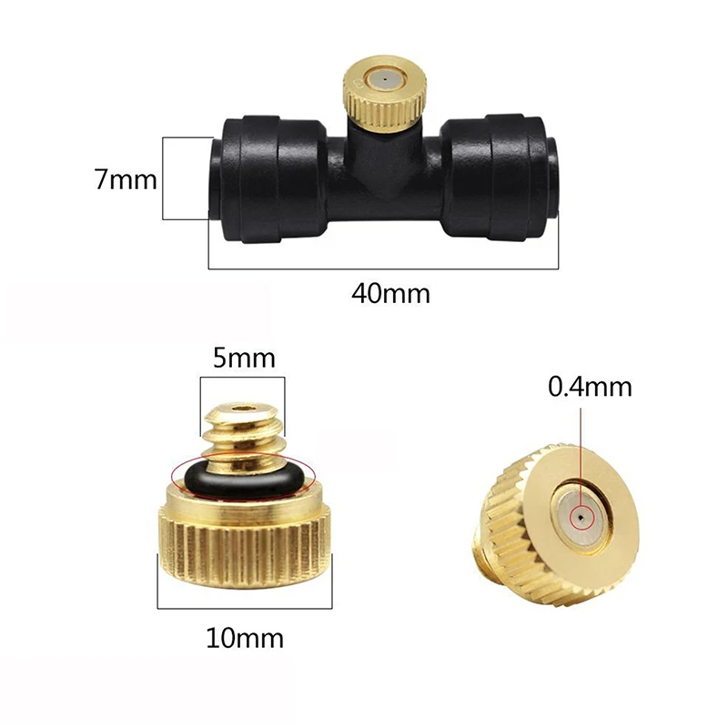 10 шт./партия туманные насадки для сада