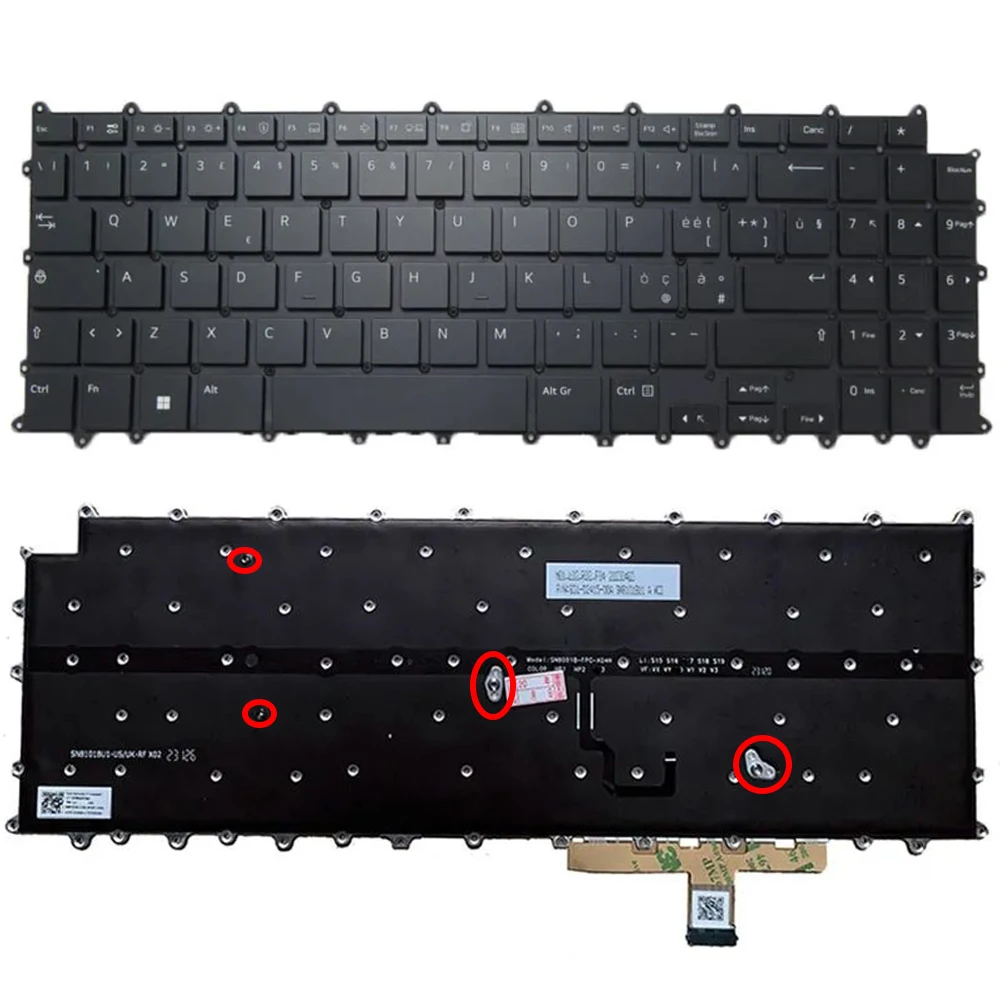 XIN-IT Италия Клавиатура для ноутбука с подсветкой LG 15Z90Q 15Z90Q-P 15Z90Q-G 15Z90Q-H 16Z90Q 16Z90Q-K