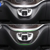 carbon fiber center console multimedia button panel cover trim for mercedes benz v class v250 v260 2015 2016 2017 2018 2019 2020