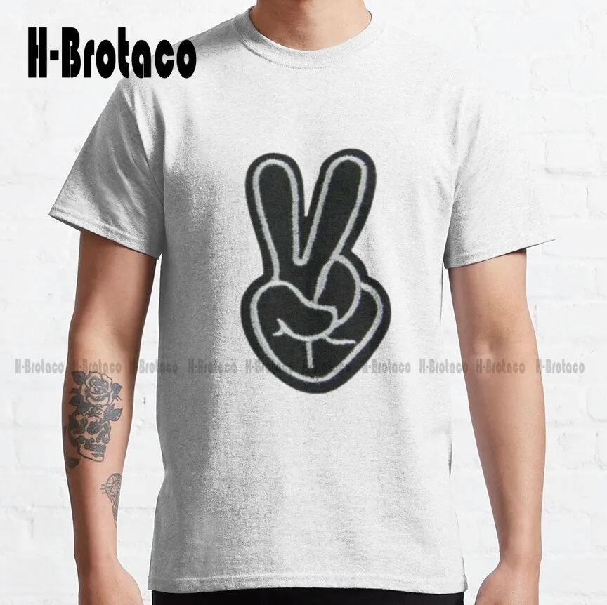 

Peace Out Dude Classic T-Shirt Basketball Shirts Custom Aldult Teen Unisex Digital Printing Tee Shirts Xs-5Xl Make Your Design