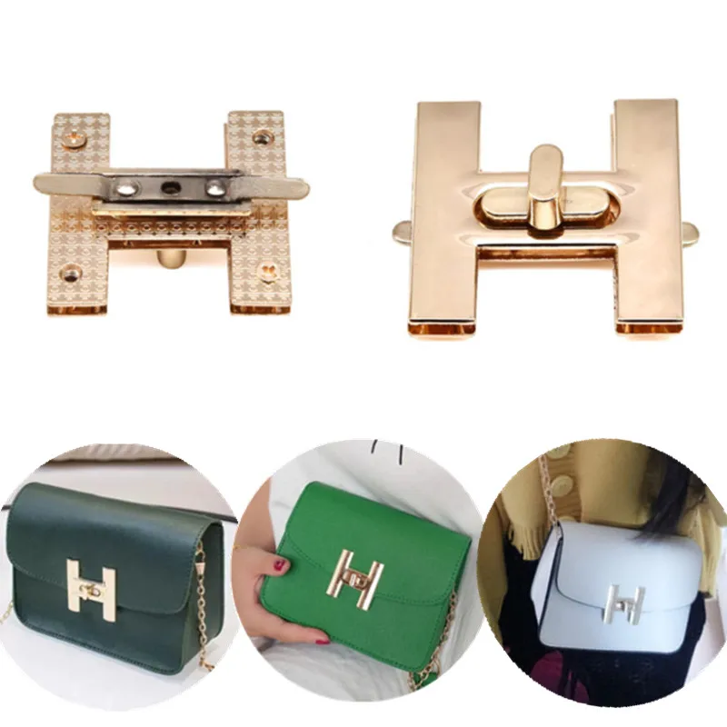 

12 Style Metal Bag Turn Twist Lock Buckle Purse Spring Latch Lock for Women's Bag Shoulder Bag Purse DIY Hardware Replacement