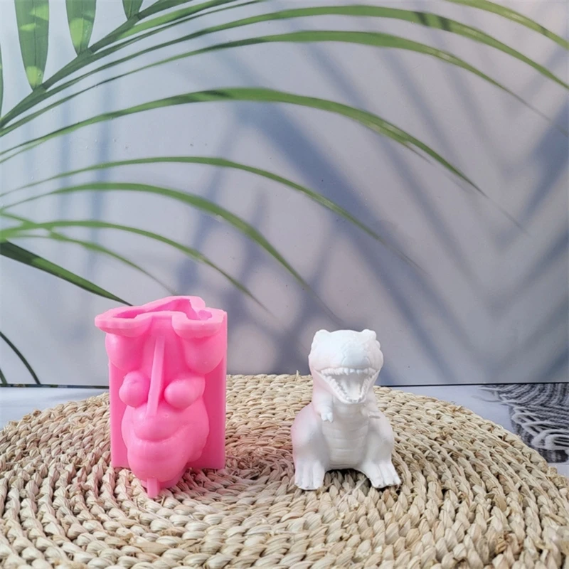 Силиконовые формы для свечей в виде динозавров животных изготовления гипсовых