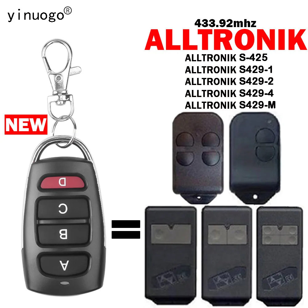

ALLTRONIK S-425 S429-1 S429-2 S429-4 S429-M Пульт дистанционного управления Устройство открывания гаражных ворот 433,92 МГц Фиксированный код Управление ворота...