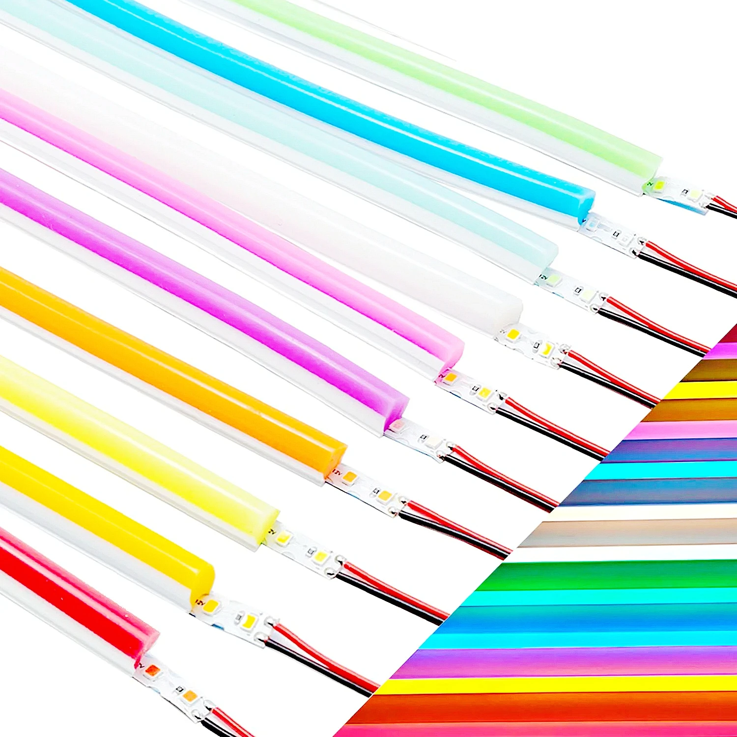 6 мм 8 DIY отдельно стоящая силиконовая неоновая лента 120 светодиодов S-гибкая