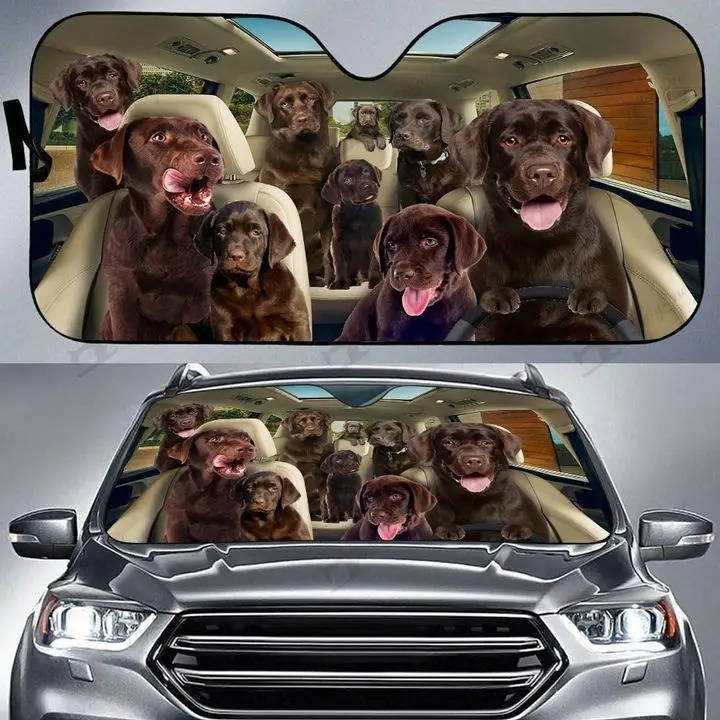 

Labrador Retriever Auto Sun Shade Car Windshield Window Cover Sunshade