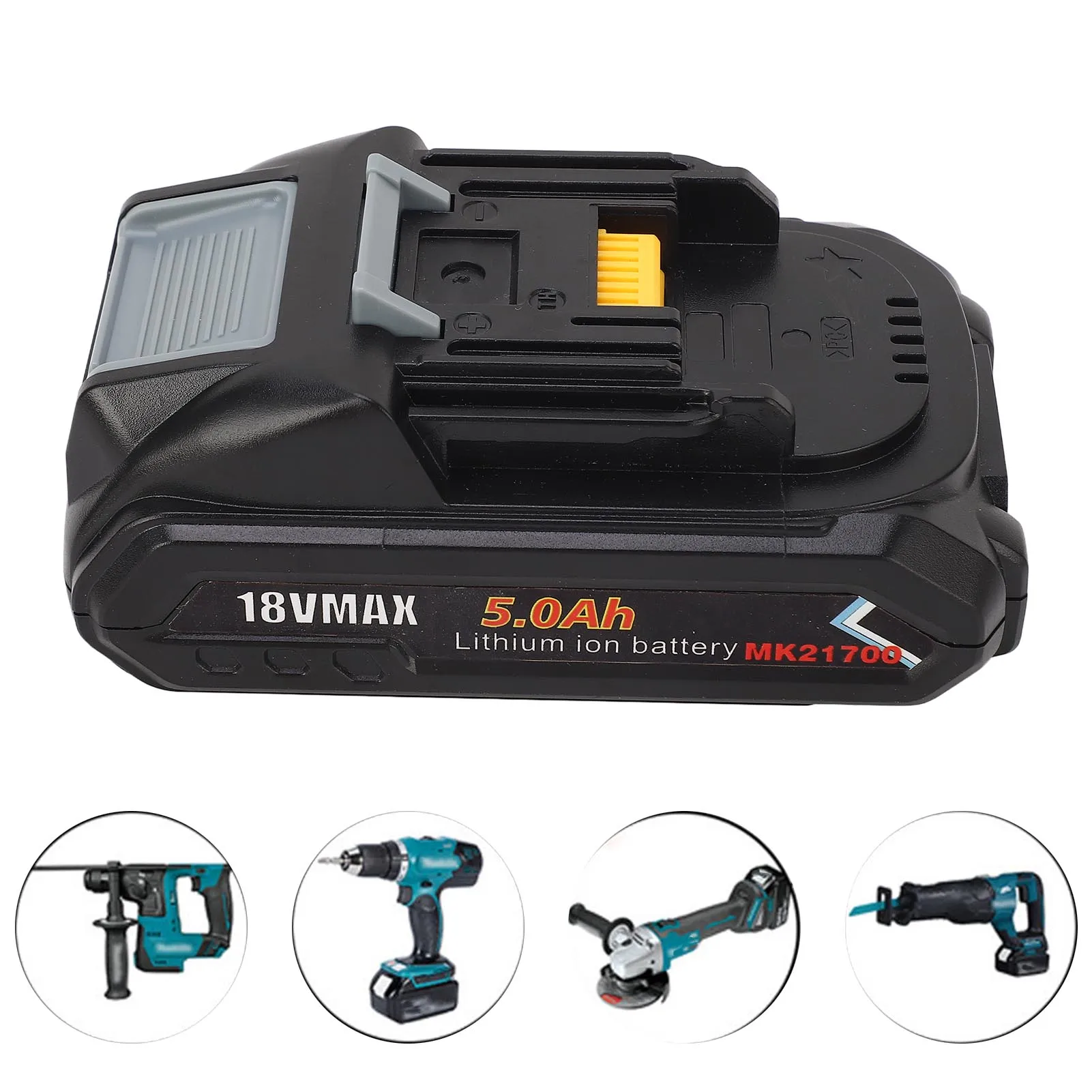 Замена батареи для электроинструмента 5 0 Ач с индикатором мощности Подходит